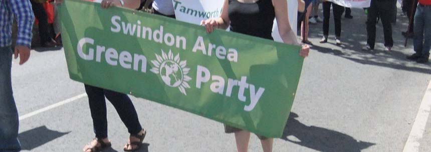 Swindon Area Green Party banner